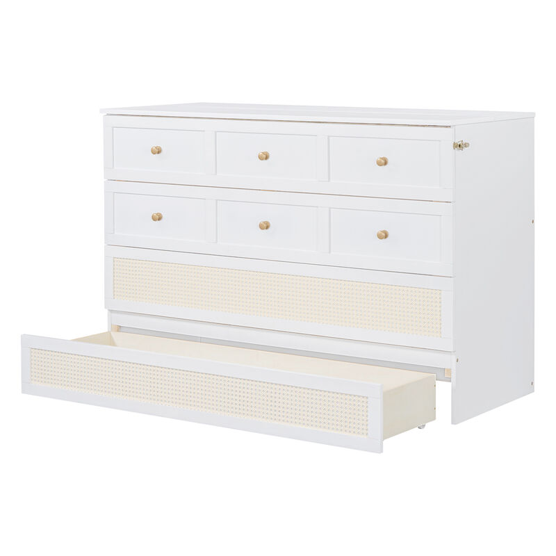 Merax Murphy Bed with Large Drawers