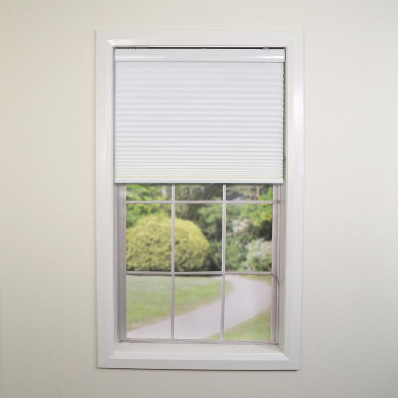 Versailles Home Fashions Cordless Honeycomb Insulating All Season Light Filtering Cellular Window Shade 27" X 72" White