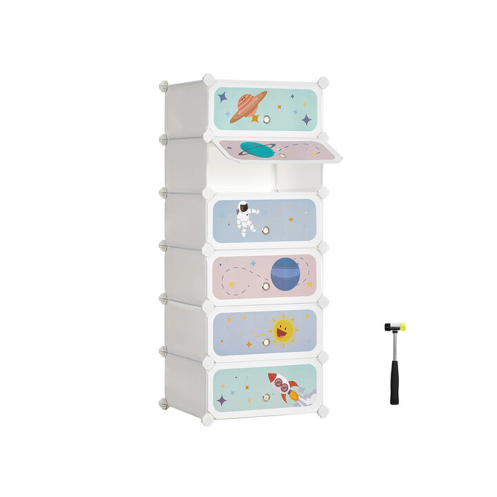 Kids Shoe Rack with Doors for Organized and Concealed Storage