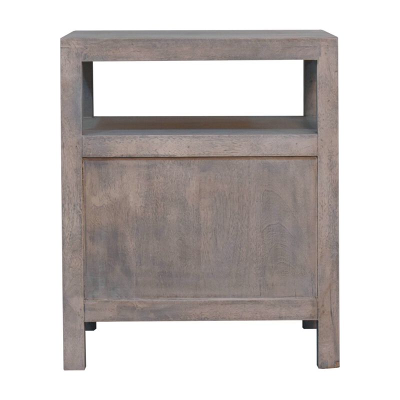 Artisan Furniture Solid Wood Acid Wash 2 Drawer Open Bedside