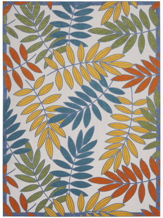 Aloha ALH18 Ivory/Multicolor 6' x 9' Rug