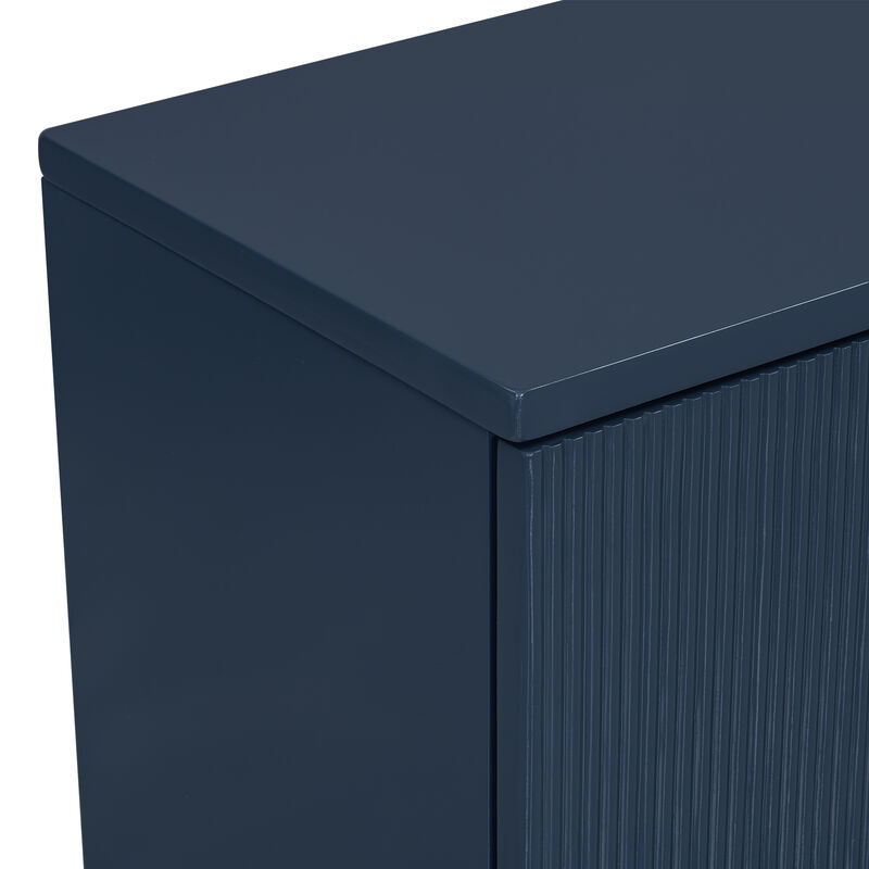 Merax Bottom Wavy Design Storage Cabinet