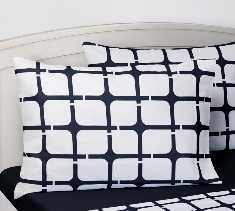 Brooks Brothers Geo Printed Cotton Oxford Pillowcase Pair
