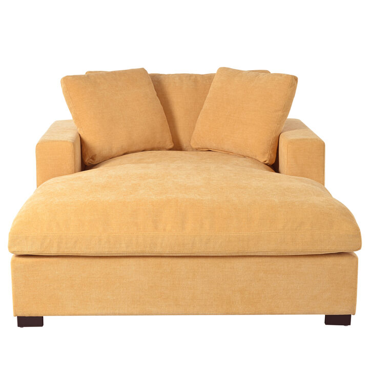 Merax Modern Indoor Oversized Chaise Lounge Accent Chair
