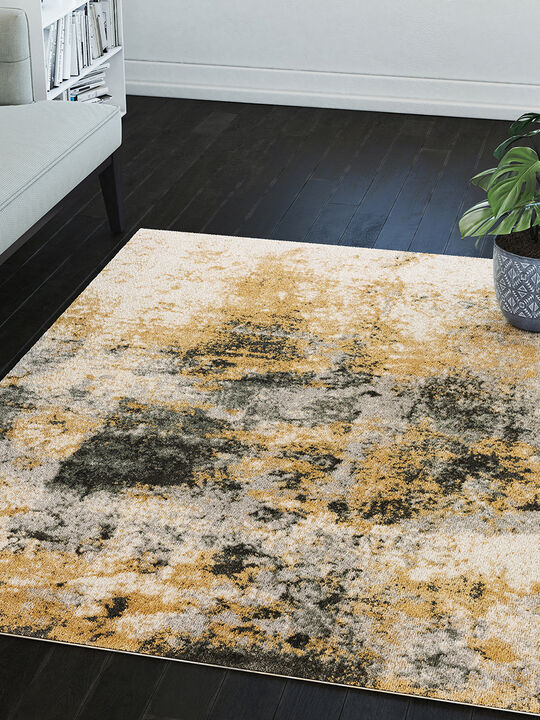 Karma KM19 Silver 1'8" x 2'6" Rug