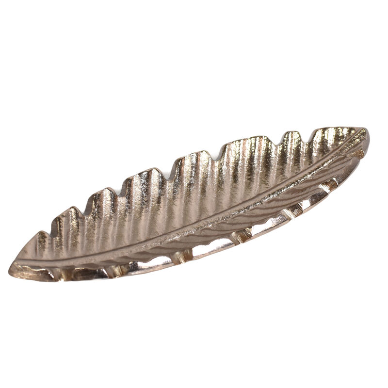 Handmade Decorative Bronze Color Coated 7.28 x 2.36 x 0.78 Inches Aluminium Tray 040AB BBH Home's