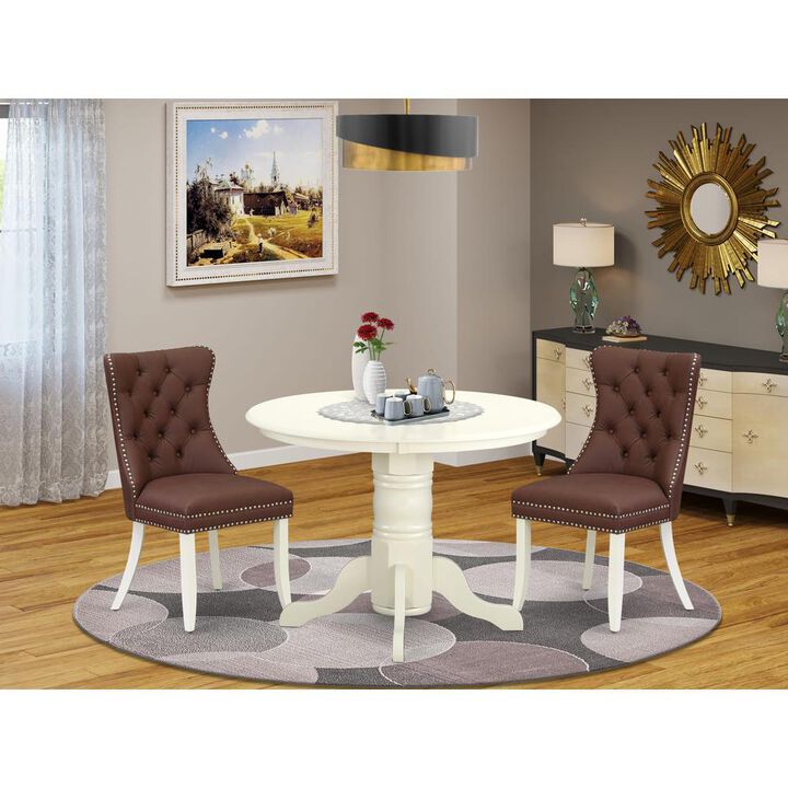3 Piece Kitchen Table Set for Small Spaces