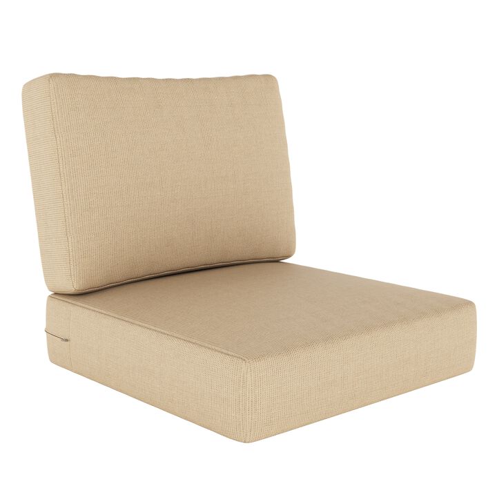 Outdoor/Indoor Sunbrella 25 x 25.5 x 5 Deep Seating Seat/Back Cushion