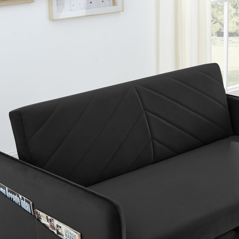 Merax Adjustable Sleeper Sofa with Pull-out Bed