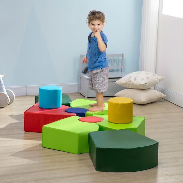 Multicolor Kids' Play Set: 10-Piece Soft Foam Educational Toys