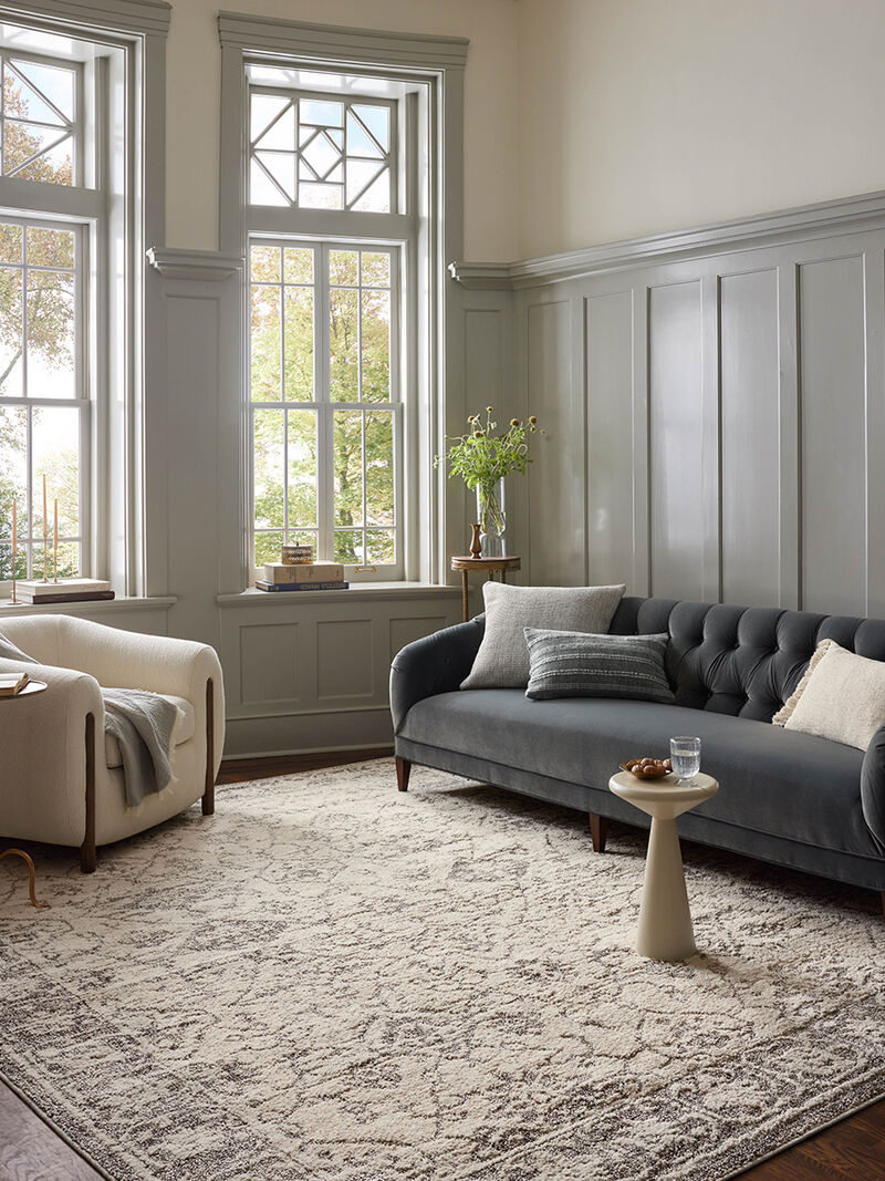 Gigi Ivory/Stone 7'10" x 10' Area Rug by Magnolia Home by Joanna Gaines x Loloi