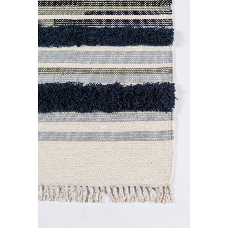 Novogratz Contemporary Rectangle Area Rug, Navy, 3' X 5'