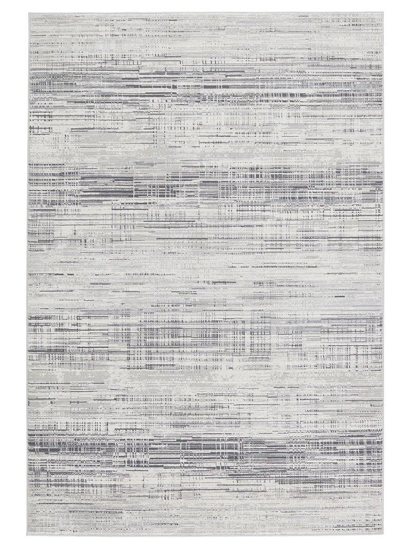 Solace Zesiro Gray 3' x 8' Runner Rug