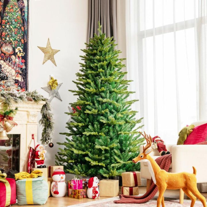 Hivvago Pre-lit Artificial Hinged Christmas Tree with APP Controlled LED Lights