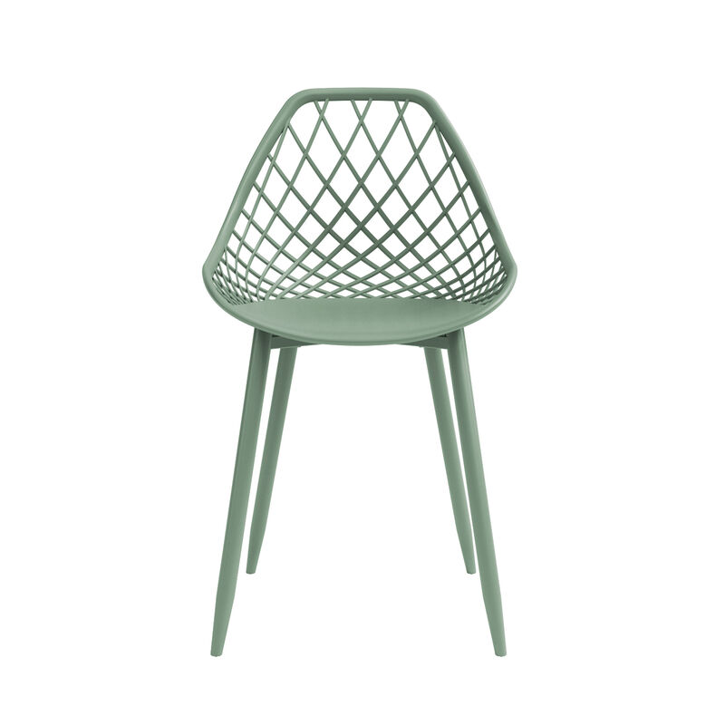 KURV® OUTDOOR & INDOOR ARMLESS DINING CHAIR (Set of 2)