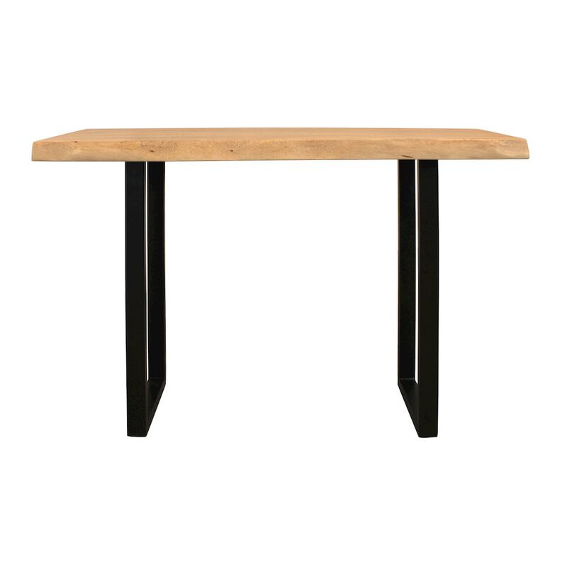 Alex Hamilton Sycamore Rustic Solid Wood Console Table with Live Edge in a Natural Finish
