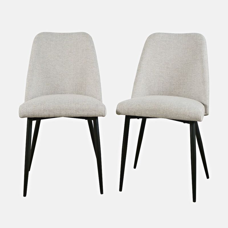 Jofran Macey Contemporary Modern Upholstered Dining Chair (Set of 2)