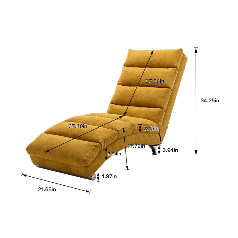 Merax  Linen Massage Chaise Lounge