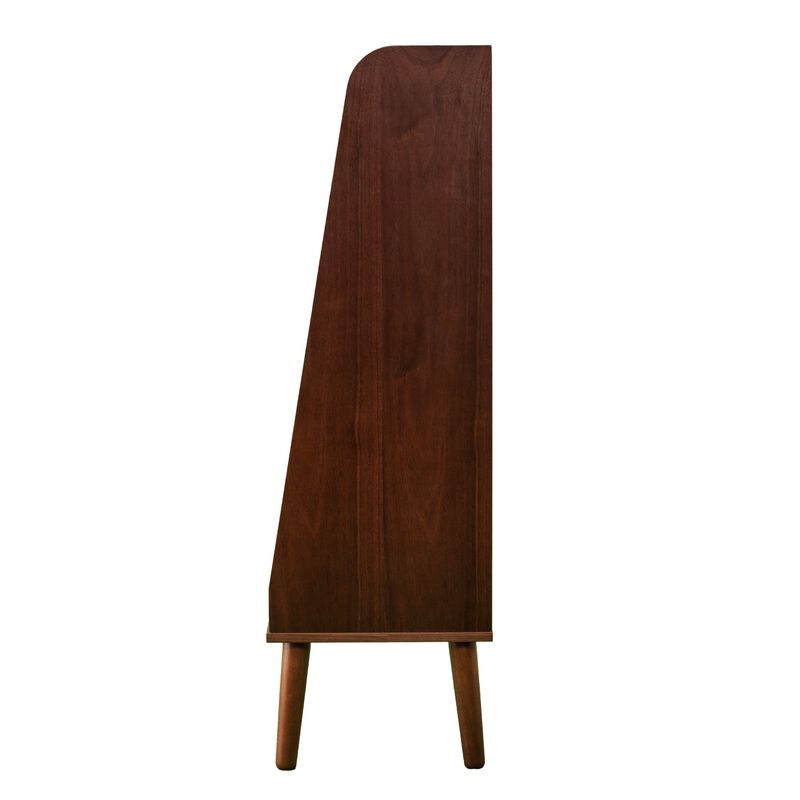 SEI Furniture Berritza Bookcase, Walnut