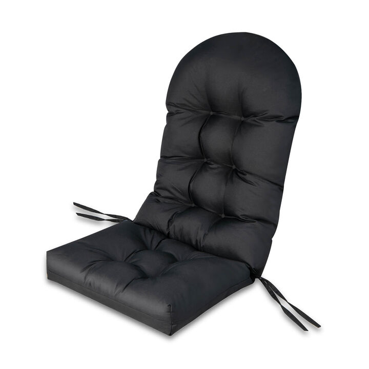 Patio Adirondack Chair Cushion with Fixing Straps and Seat Pad