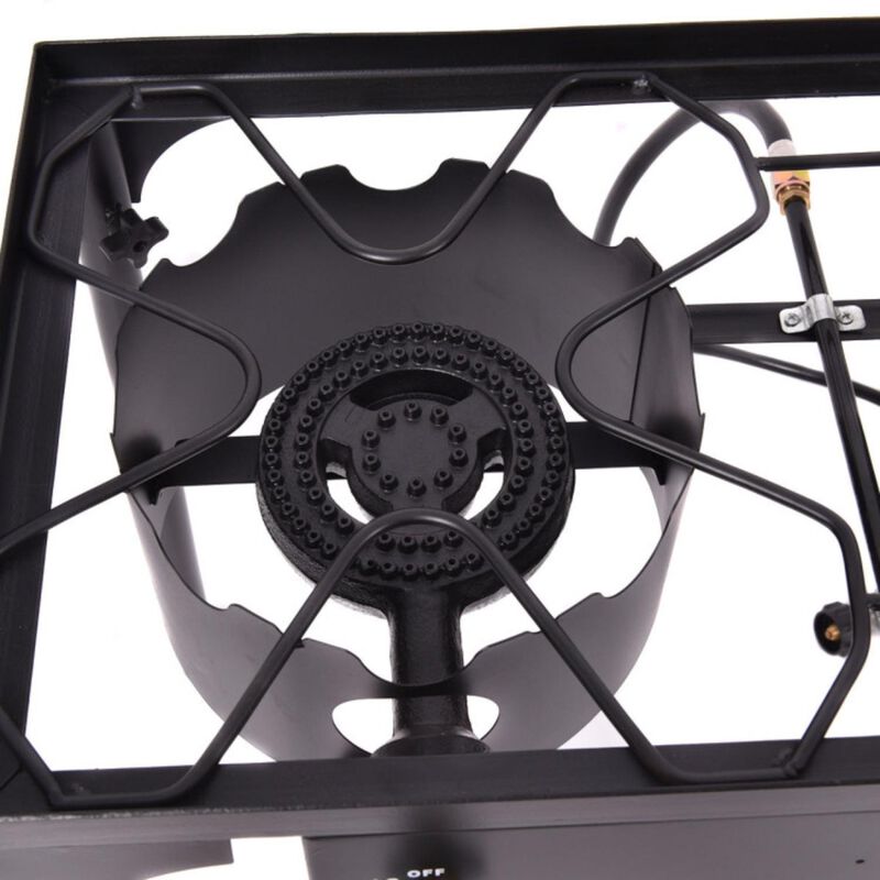 Hivvago 150000 BTU Double Burner Outdoor Stove BBQ Grill