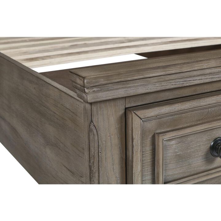 New Classic Furniture Furniture Allegra Twin Size Solid Wood Bed in Pewter