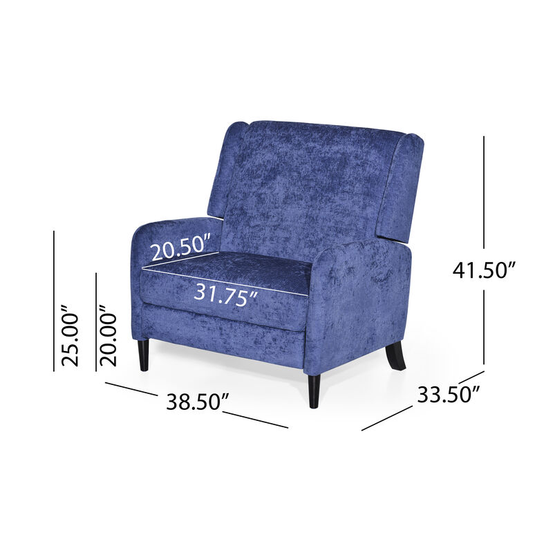 Merax Textured Fabric Push Back Wide Recliner