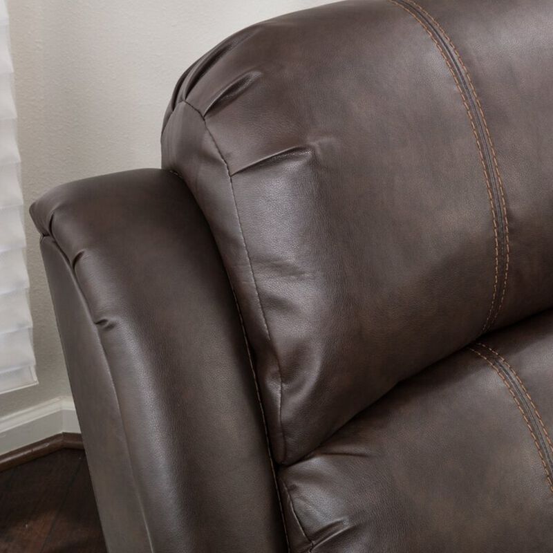 Merax Faux Leather Manual Glider Standard Recliner