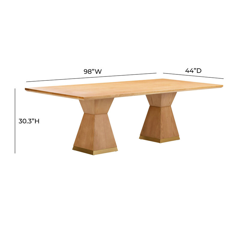 Nolan Wood Rectangular Dining Table