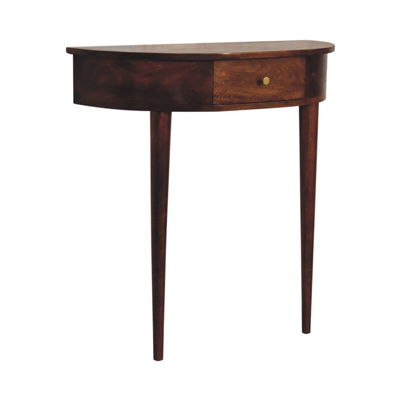 Artisan Furniture Solid Wood Backless Mounted Chestnut Console
