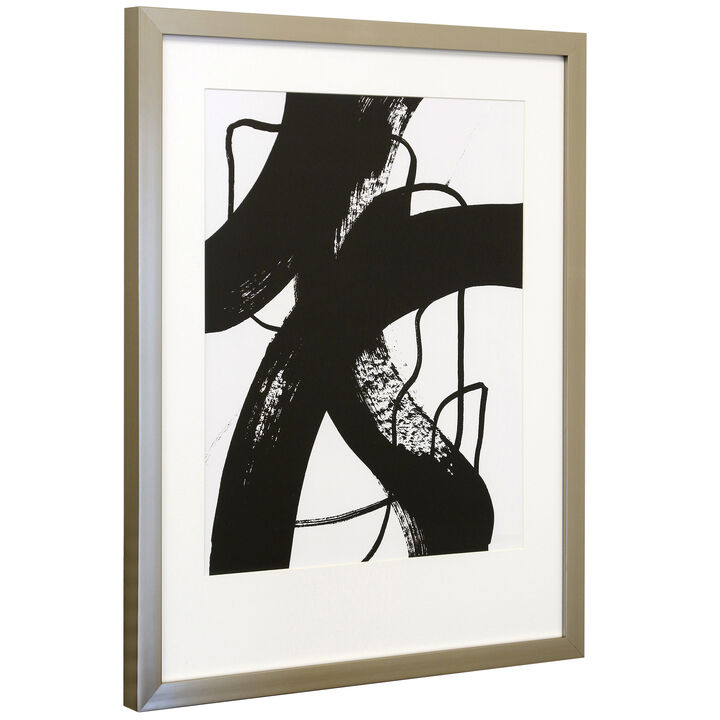 Black Thoroughfares I Framed Print