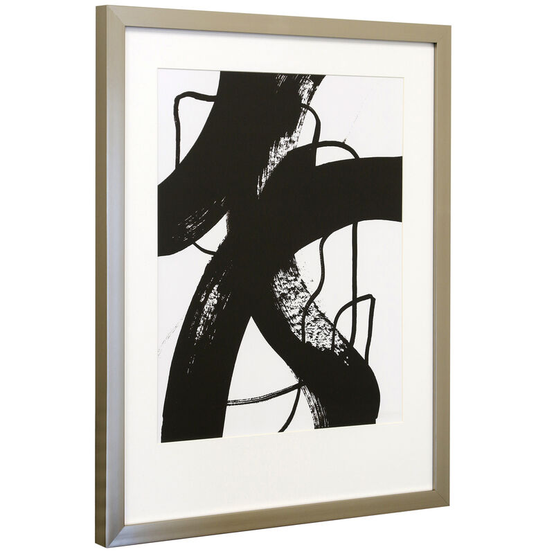 Black Thoroughfares I Framed Print