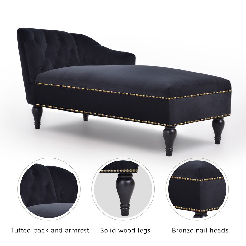 Velvet Chaise Lounge Sleeper Sofa