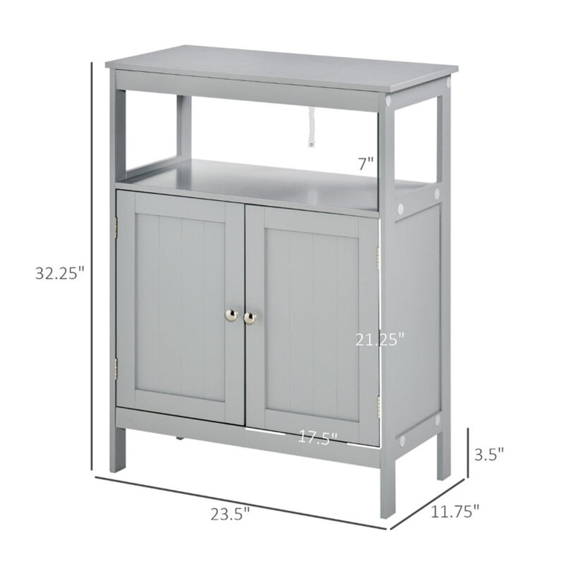 Bathroom Storage Cabinet with Shelves & Doors for Stylish & Functional Organization