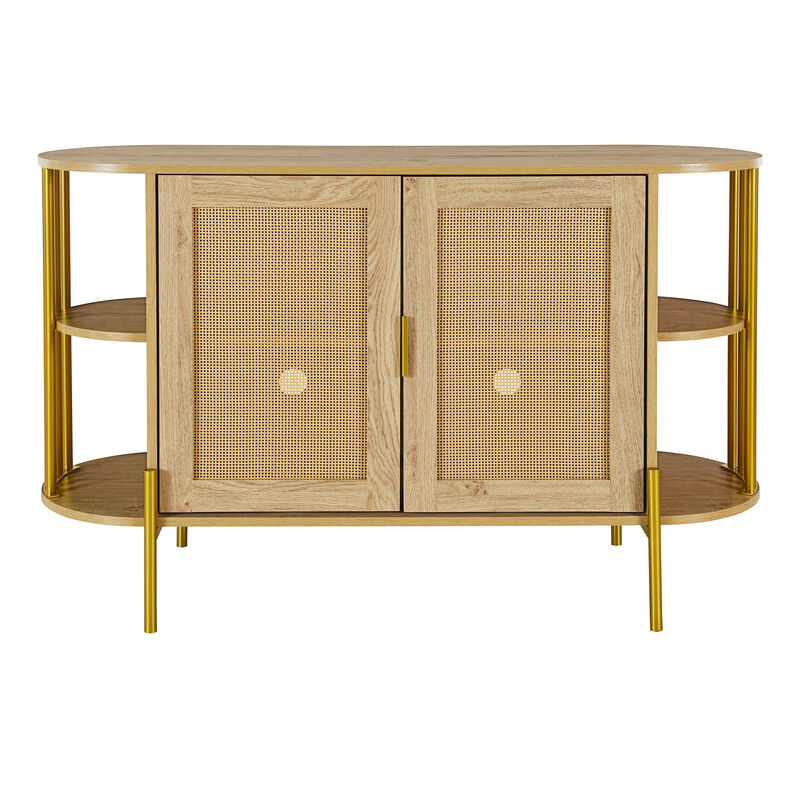 Merax 2-Door Elegant Curved Sideboard Cabinet