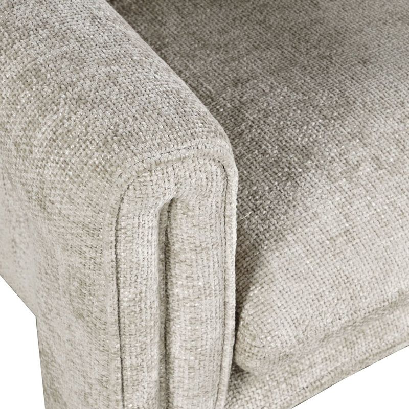Jofran Adley Modern Upholstered Vintage Accent Armchair with Pillow