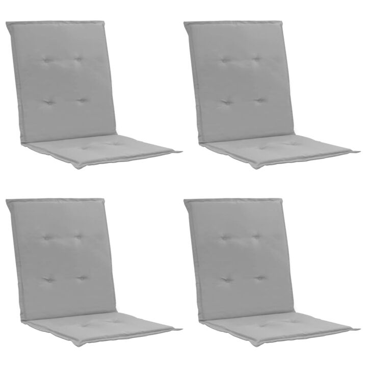 vidaXL Garden Chair Cushions 4 pcs Gray 39.4"x19.7"x1.2"