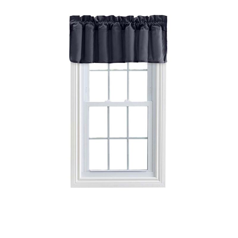 Ellis Stacey 3" Rod Pocket High Quality Fabric Solid Color Window Lined Swag Set Filler Valance 42"x13" Navy