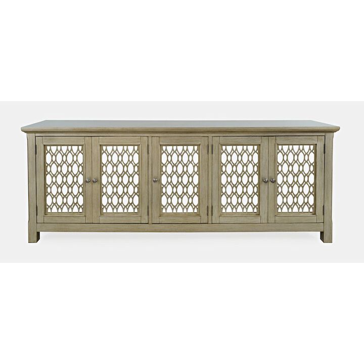 Jofran Isabella 86 Luxury Mirrored Sideboard Storage Cabinet