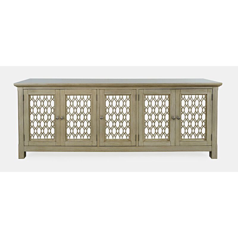 Jofran Isabella 86 Luxury Mirrored Sideboard Storage Cabinet