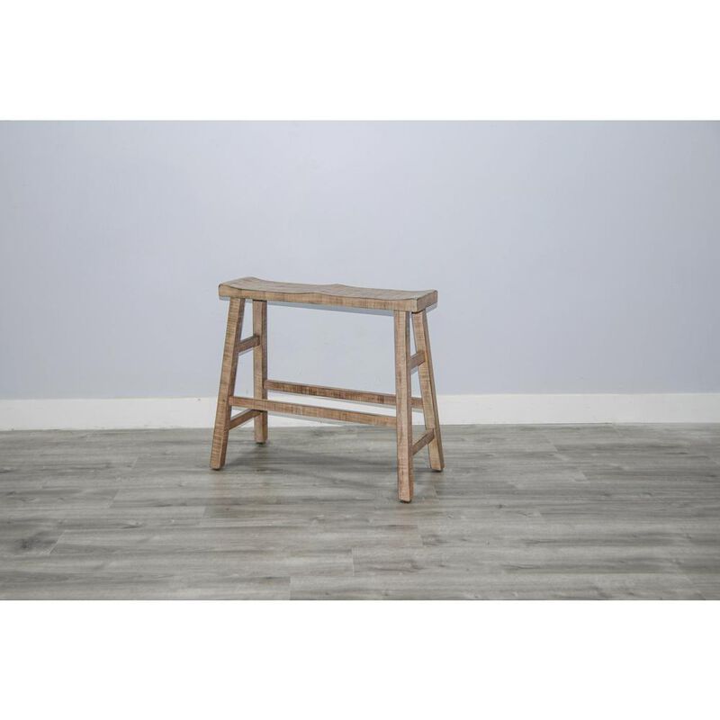 Sunny Designs Beach Pebble 30'H Bench, Wood Seat