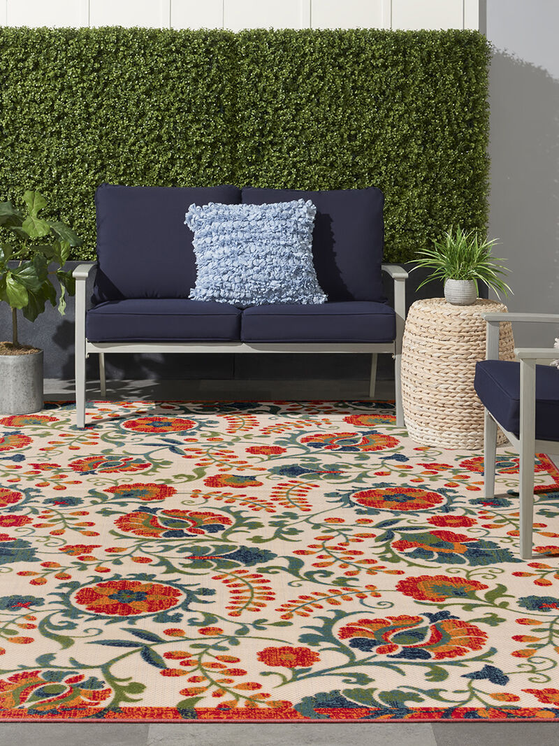 Aloha ALH17 Red/Multicolor 6' x 9' Rug