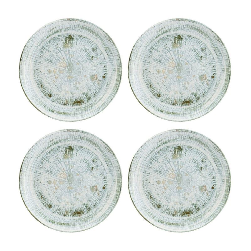 Odette dia.6.75" Round Decorated Porcelain Plate (Set of 4)