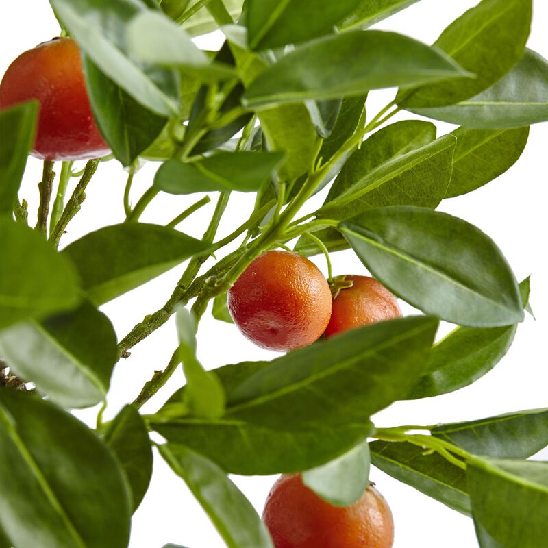 Hivvago 38 Inches Potted Orange Tree