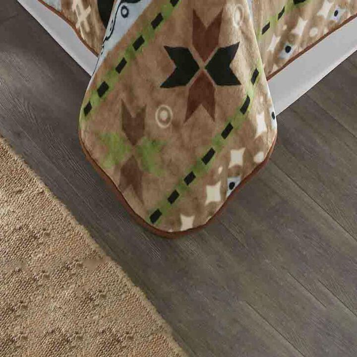 High Pile Oversized Luxury Coverlet Blanket, One Size