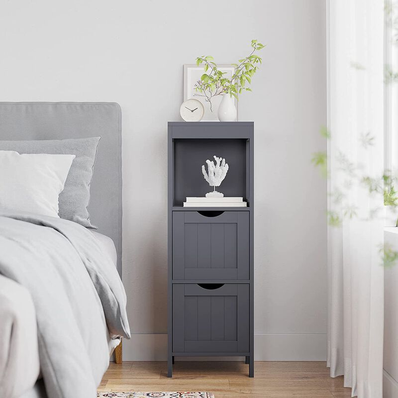 Bathroom Floor Cabinet with Storage Organizer Rack Stand