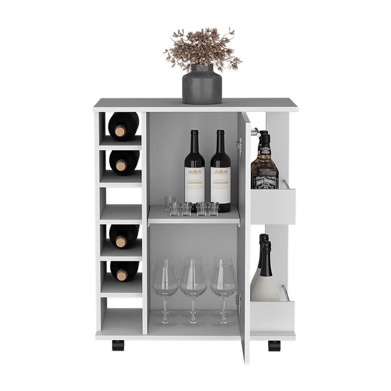 Bar Cart Cabot, Living Room, White