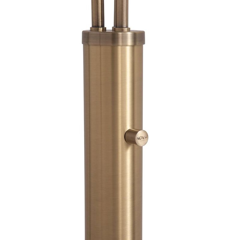 NOVA OF CALIFORNIA Santa Clara 3 Light Arc Floor Lamp - Weathered Brass