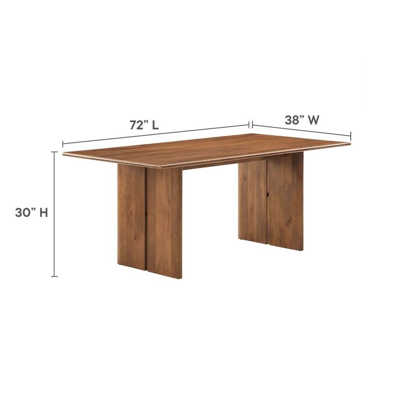Modway - Amistad 70" Dining Table Walnut