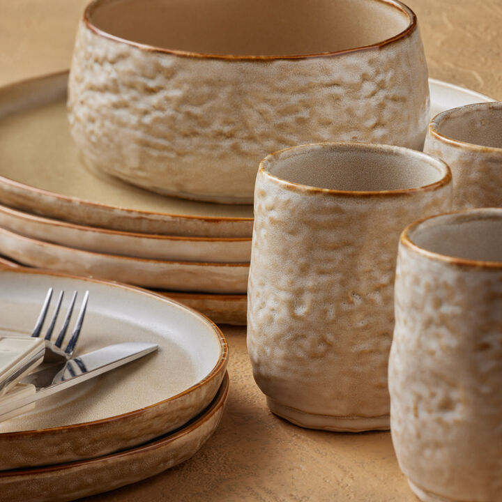 Stone by Mercer Project SHOSAI Stoneware 16 Piece Dinnerware Set